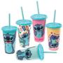 Imagem de Copo Shake Com Canudo Stitch 500Ml 15831 - Plasútil