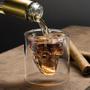 Imagem de Copo Shot Caveira P/ Dose 75ml Tequila Whisky Cristal Skull