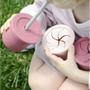 Imagem de Copo Snack com Canudo Silicone Sip + Snack Pink e Grey - Minikoioi