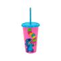 Imagem de Copo Stitch Infantil Com Canudo 500ml Mundo Geek Plasútil