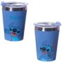 Imagem de Copo Stitch Térmico Quente Gelado 300ml Azul Com Tampa Oficial Disney