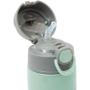 Imagem de Copo Térmico 400ML Com Parede Dupla em Aço Inoxidável e Canudo Gumy Verde - Hora do Lanche - Garrafinha Térmica - Buba