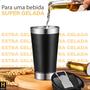 Imagem de Copo Térmico 420ml Caixa Som Bluetooth Tampa Abridor Cerveja Linha Premium