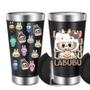 Imagem de Copo Térmico 475 ml Labubu Com Tampa e Abridor de Garrafa Personalizado