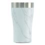 Imagem de Copo Térmico Arell Branco Mármore Carrara Marble 500ml Isolamento a Vácuo Tulip Pint