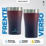 Imagem de Copo Térmico Arell Tulip Pint Inox 473ml com Tirante Porta Copo