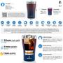 Imagem de Copo Térmico Arell Tulip Pint Inox 473ml com Tirante Porta Copo