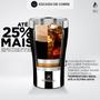 Imagem de Copo Térmico Arell Tulip Pint Oficial do Atlético Mineiro Inox 473ml com Kit Protetor