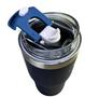 Imagem de Copo Térmico Big T  630ml com canudo Azul Mar Profundo Tupperware