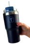 Imagem de Copo Térmico Big T  630ml com canudo Azul Mar Profundo Tupperware