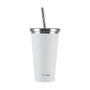 Imagem de Copo Térmico Branco Com Canudo 570Ml Kouda