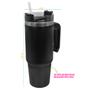 Imagem de Copo Térmico Caneca Alça 890ml Duplo Isolamento Inox Canudo