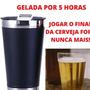 Imagem de Copo Térmico Cerveja / sucos liquidos  Inox C/ Tampa 500ml Abridor Premium