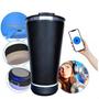 Imagem de Copo Térmico com Caixa de Som Bluetooth Acoplada - 420ml