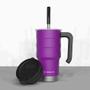 Imagem de Copo Térmico com Canudo Moove Roxo 590mL Termolar