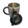 Imagem de Copo Térmico com Tampa a Vacum e Alça Caneca Inox 400ml