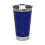 Imagem de Copo Térmico De Aço Inox Com Tampa 500ml Azul - Mimo Style