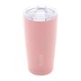 Imagem de Copo Térmico De Aço Inox Rose Com Tampa Parede Dupla 600Ml