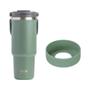 Imagem de Copo Térmico de Aço Inoxidável com Alça e Porta-Copos de Silicone - 1200ml