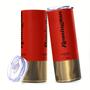 Imagem de Copo Térmico De Aço Inoxidável De 590ml Com Design De Bala, Canudo, Lavável À Mão, Livre De BPA,