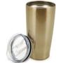 Imagem de Copo Termico de Cerveja INOX Bronze com Tampa 590ML Mimo STYLE AJ20037