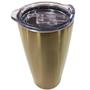 Imagem de Copo Termico de Cerveja INOX Bronze com Tampa 590ML Mimo STYLE AJ20037