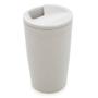 Imagem de Copo Térmico Em Bambu Parede Dupla Com Tampa Branco 500ml