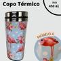 Imagem de Copo termico estampado inox flamingo 450ml ck1879