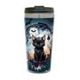 Imagem de Copo Térmico Gato Felino Lua Cheia 450 Ml Inox