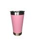 Imagem de Copo térmico inox 473ml  com abridor de garrafa na cor rosa claro