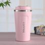 Imagem de Copo Térmico Inox Café Chá Anti-vazamento Vacuum 500ml Rosa