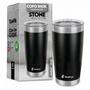 Imagem de Copo termico inox chopp parede dupla vacuo com tampa preto - PDV