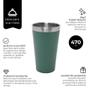 Imagem de Copo Térmico Inox Para Cerveja Parede Dupla 470 Ml - Mimo Style