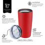 Imagem de Copo Térmico Inox Parede Dupla 590ml C/ Tampa - Mimo Style