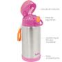 Imagem de Copo Térmico Inox Parede Dupla com Canudo Buba Rosa
