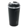 Imagem de Copo Térmico Inox Parede Dupla Com Termômetro Preto 500ml
