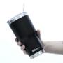 Imagem de Copo Térmico Inox Siluet 850ml 2 Canudo e Escova NTK Preto