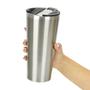 Imagem de Copo Térmico Interno Inox Grande 730ml com Abridor Inox
