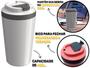 Imagem de Copo Térmico Minas Parede Dupla Com Tampa Para Café Água Chá Quente E Frio 400ml Unitermi 