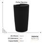 Imagem de Copo Térmico Parede Dupla de Bambu com Tampa 500ml