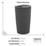 Imagem de Copo Térmico Parede Dupla de Bambu com Tampa 500ml