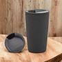Imagem de Copo Térmico Parede Dupla de Bambu com Tampa 500ml