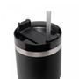 Imagem de Copo Térmico Parede Dupla SlimTerm com Base Ergonômica e Canudo Preto 590ml 