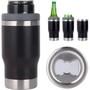 Imagem de Copo Termico Portatil com Abridor Tampa Multiuso 8 em1 Inox