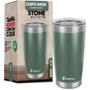 Imagem de Copo Térmico Stone Verde Militar 500ML com Tampa