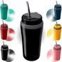 Imagem de Copo Térmico Tereré 650ml Com Tampa e Bomba Canudo Inox