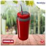 Imagem de Copo Térmico Tereré 650ml Com Tampa e Canudo Metálico Bomba