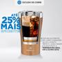 Imagem de Copo termico tulip 500ml metallic gold com tampa arell