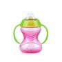 Imagem de Copo Transição Nuby Antivazamento Com Alça E Bico De Silicone 240ml - Rosa