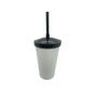 Imagem de Copo Twister Branco Com Tampa Colorida 500Ml Preto Com 100Un